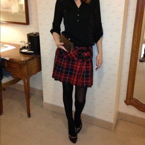 United Colors of Benetton plaid skirt